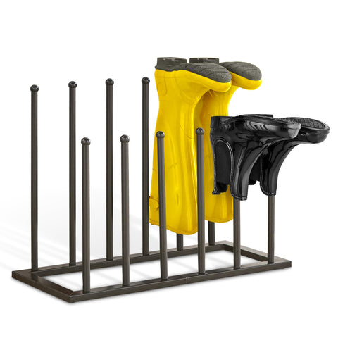 Stock Your Home boot rack front view showing compact organization benefit