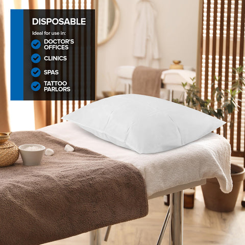 Stock Your Home pillow covers in clinic setting showing hygienic readiness