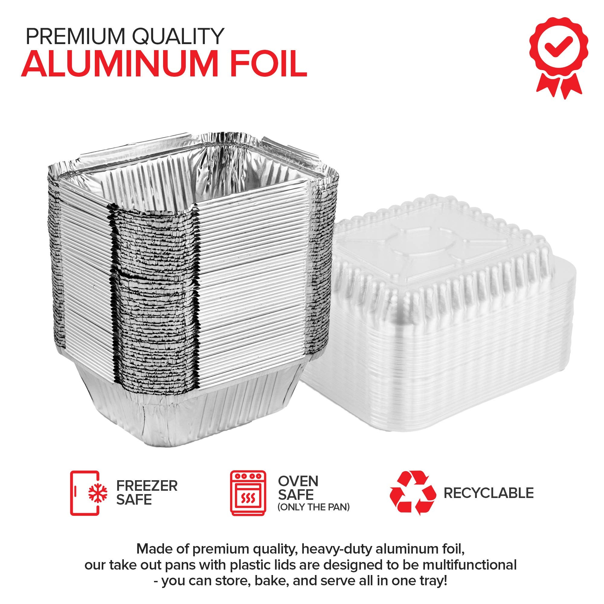 Stock Your Home close-up of aluminum pan rim highlighting durable construction