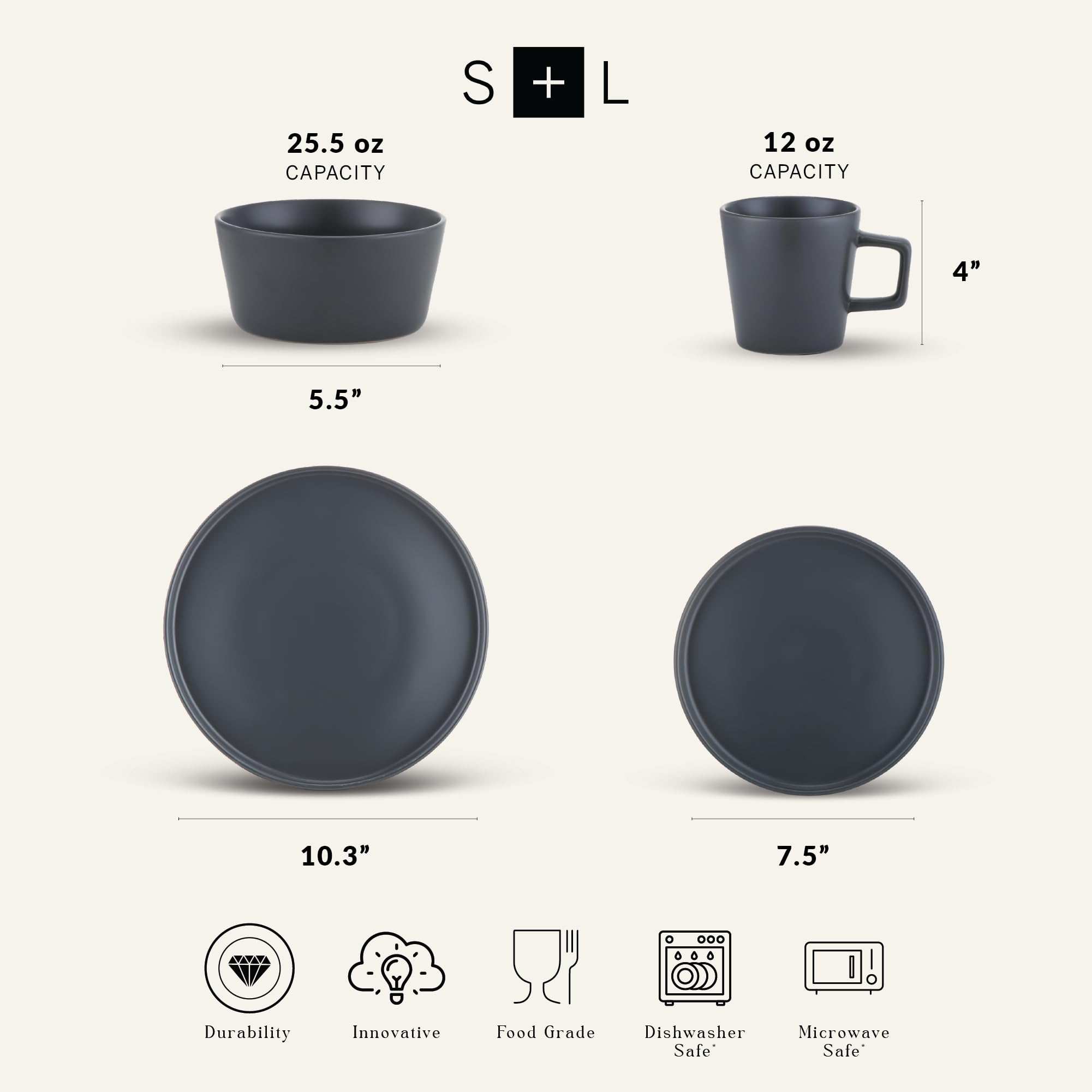 Stone Lain mug handle detail demonstrating comfortable grip and secure handling benefit