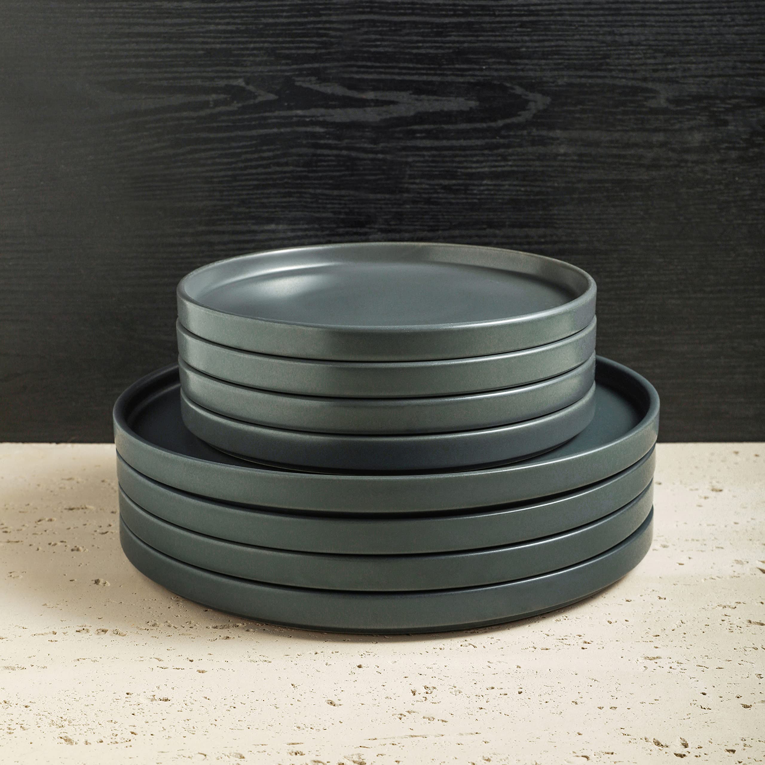Stone Lain styled tabletop with Celina set creating a modern rustic dining atmosphere
