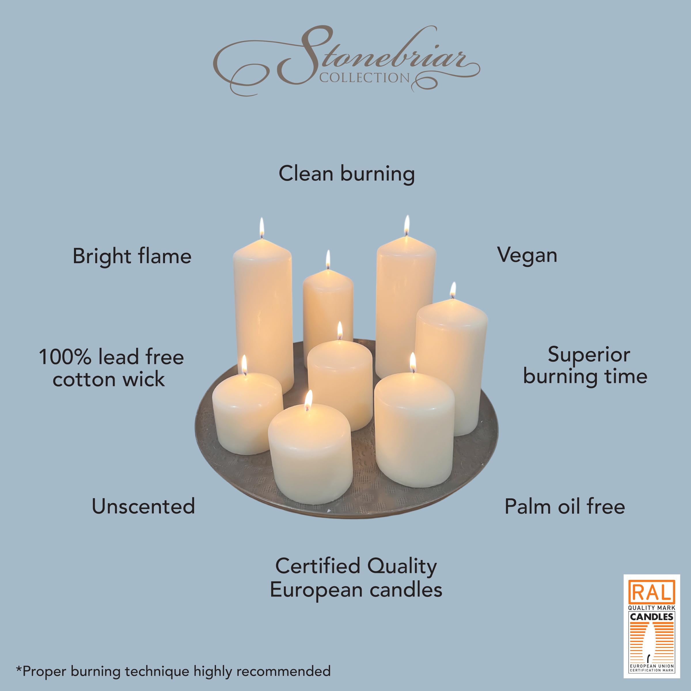 stonebriar burning flame image showing steady light and minimal soot