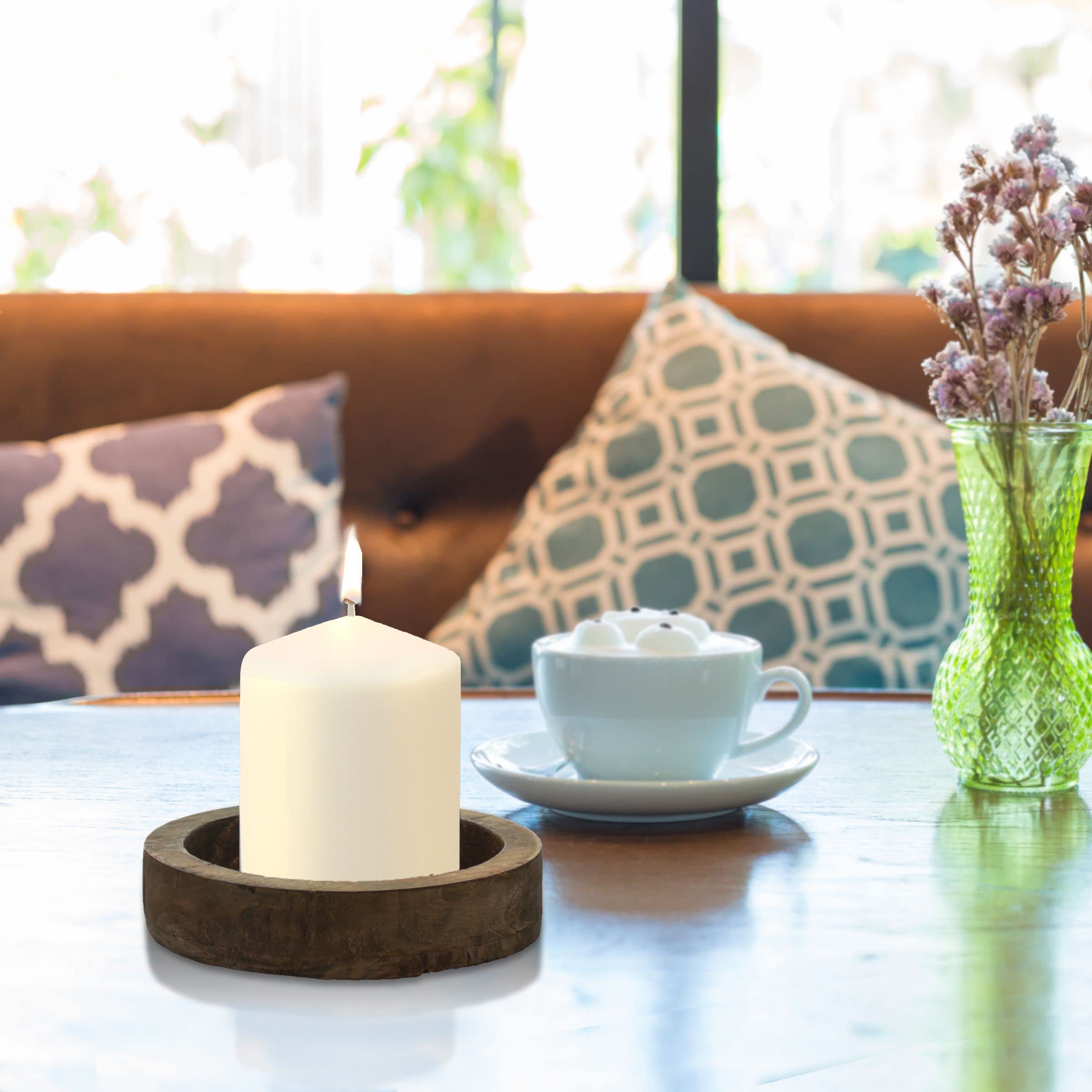 stonebriar cotton wick detail for clean, low-smoke burn and steady flame