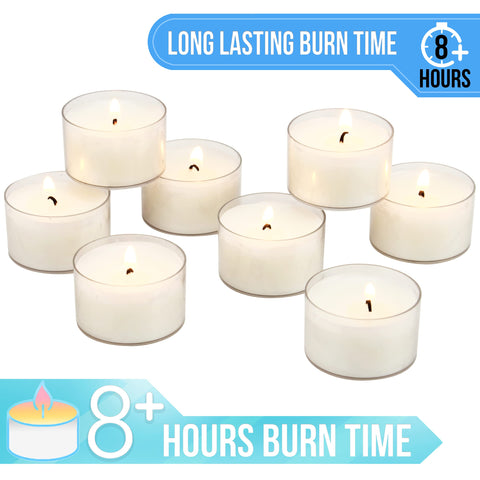 Stonebriar tea lights floating in a water bowl demonstrating decorative use and calm
