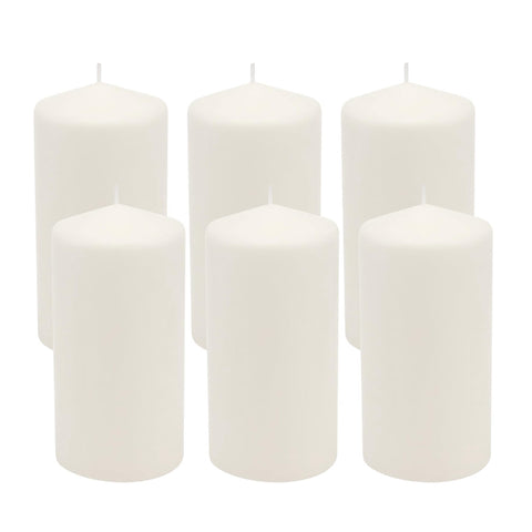 Stonebriar front packaging showing six candles and secure divided box for protection