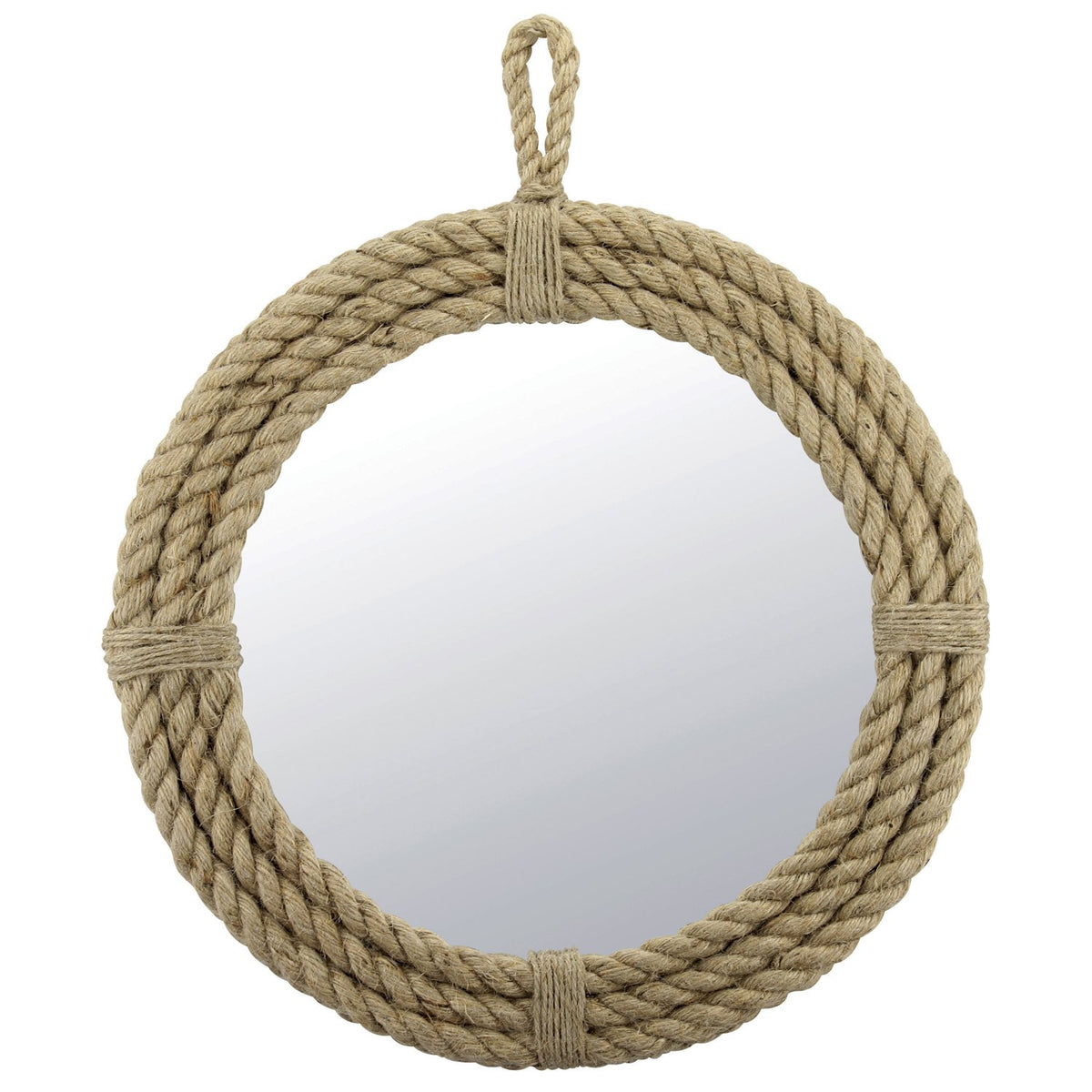 Stonebriar front view showing round rope frame and clear reflection for coastal style