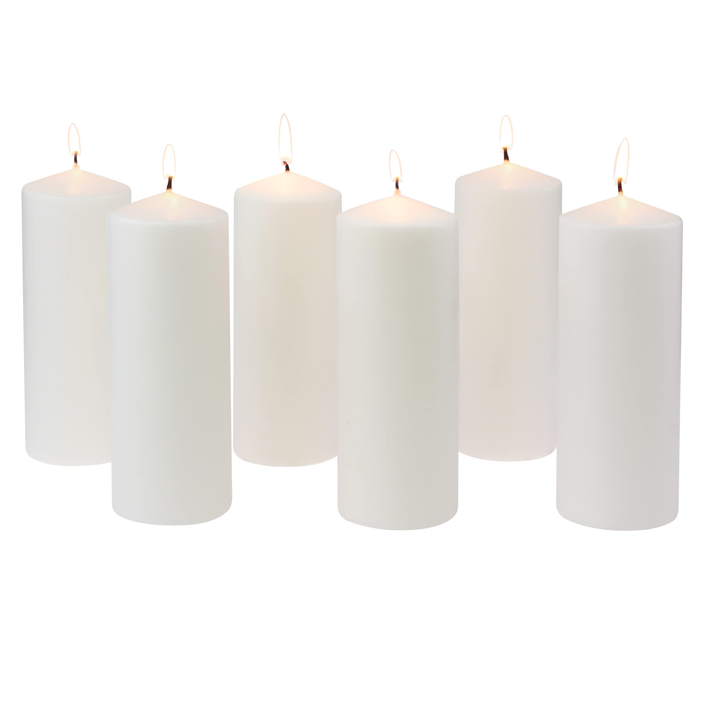 Stonebriar lit pillar in hurricane lantern creating calm decorative glow