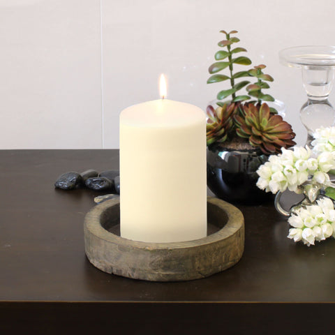 Stonebriar divided box interior with individually wrapped candles for protection