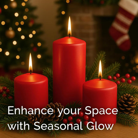 Stonebriar table centerpiece with candles creating coordinated décor