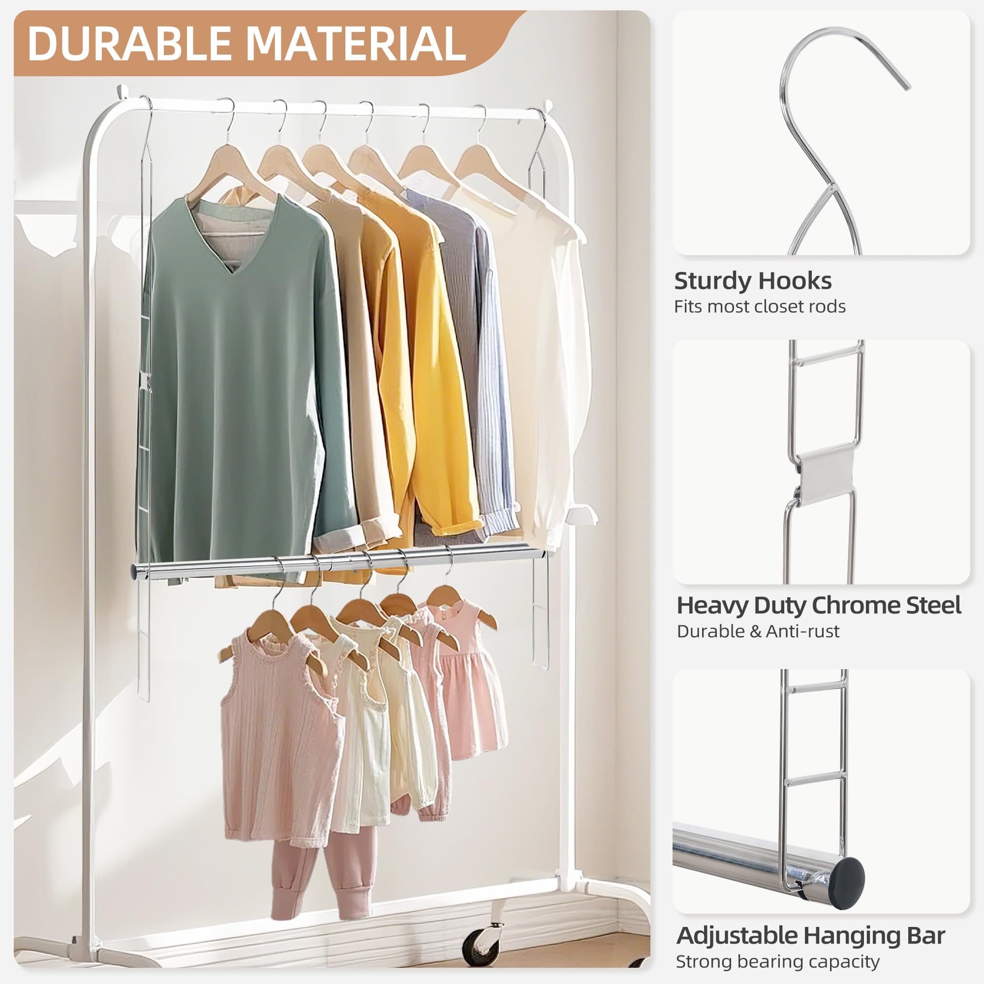 STORAGE MANIAC adjustable height demo creating lower hanging tier