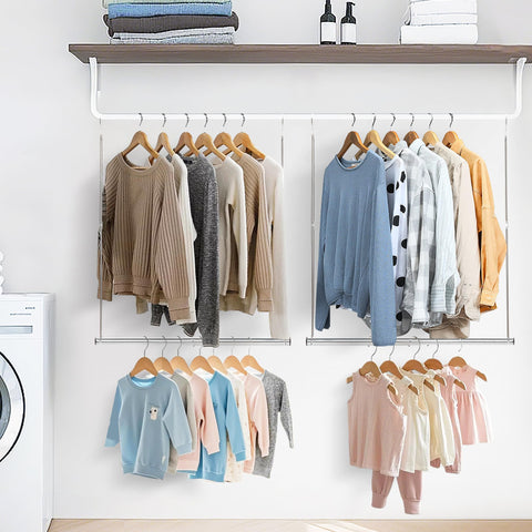 STORAGE MANIAC used in bathroom to hang towels and save space