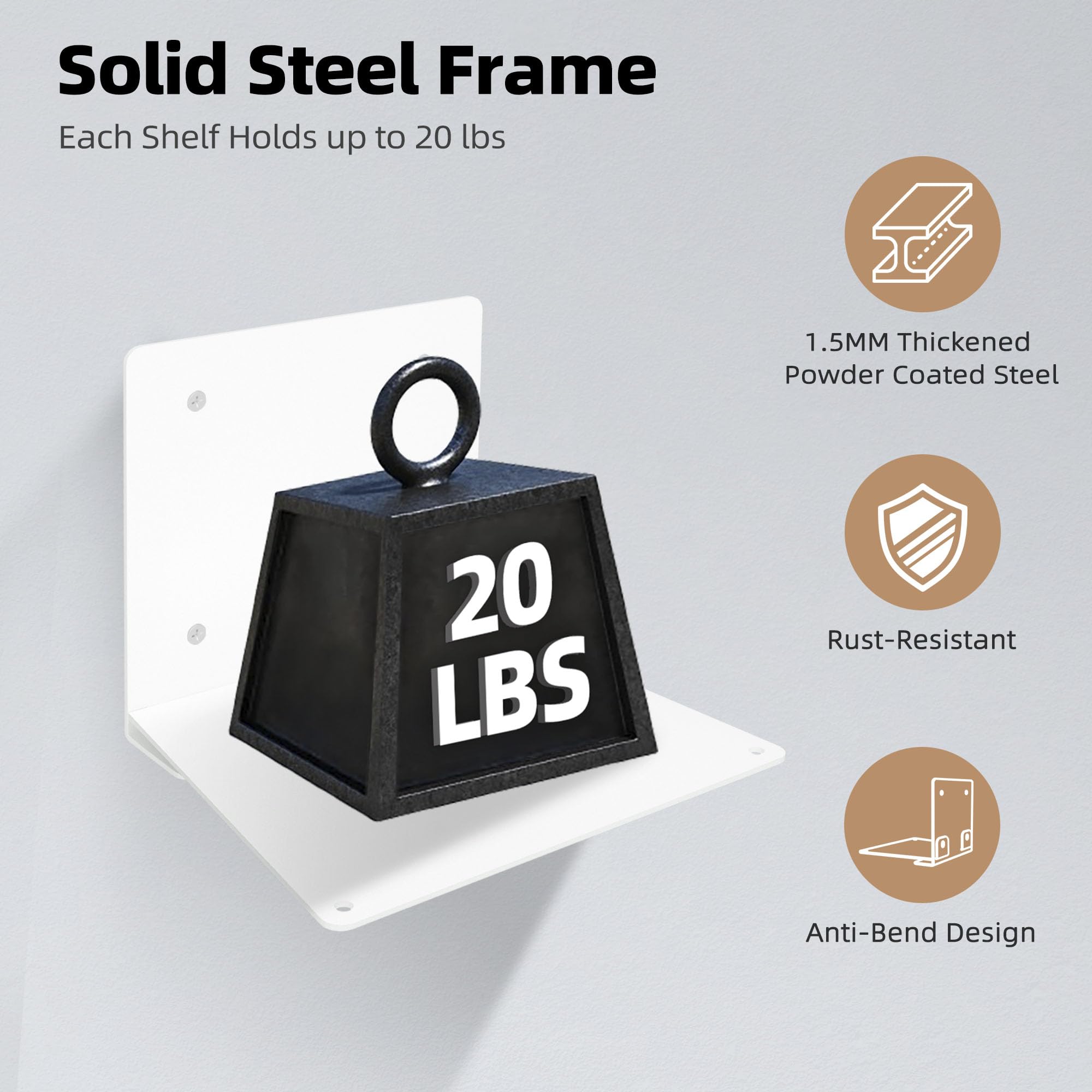 STORAGE MANIAC close-up of interlocking dual-plate detail offering durable support benefit