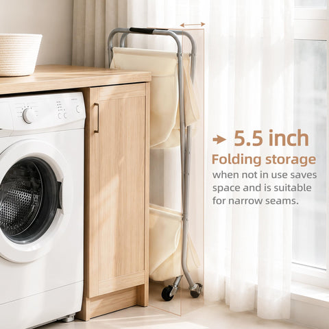 STORAGE MANIAC folded flat for compact storage saving space in closets