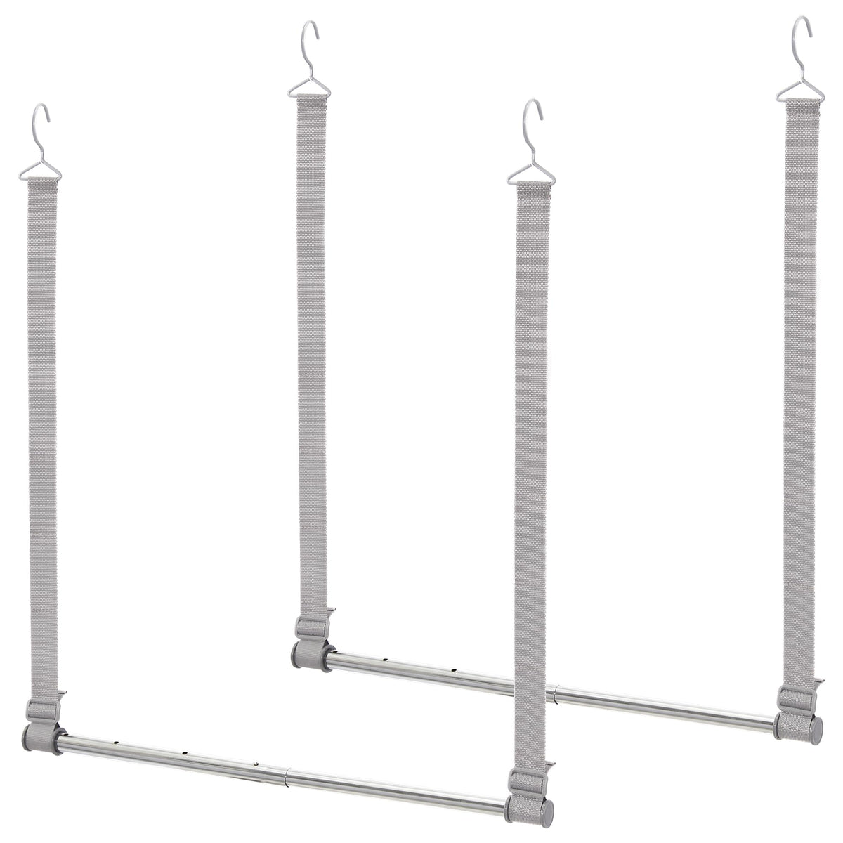 STORAGE MANIAC front packaging showing two hanging rods and benefits