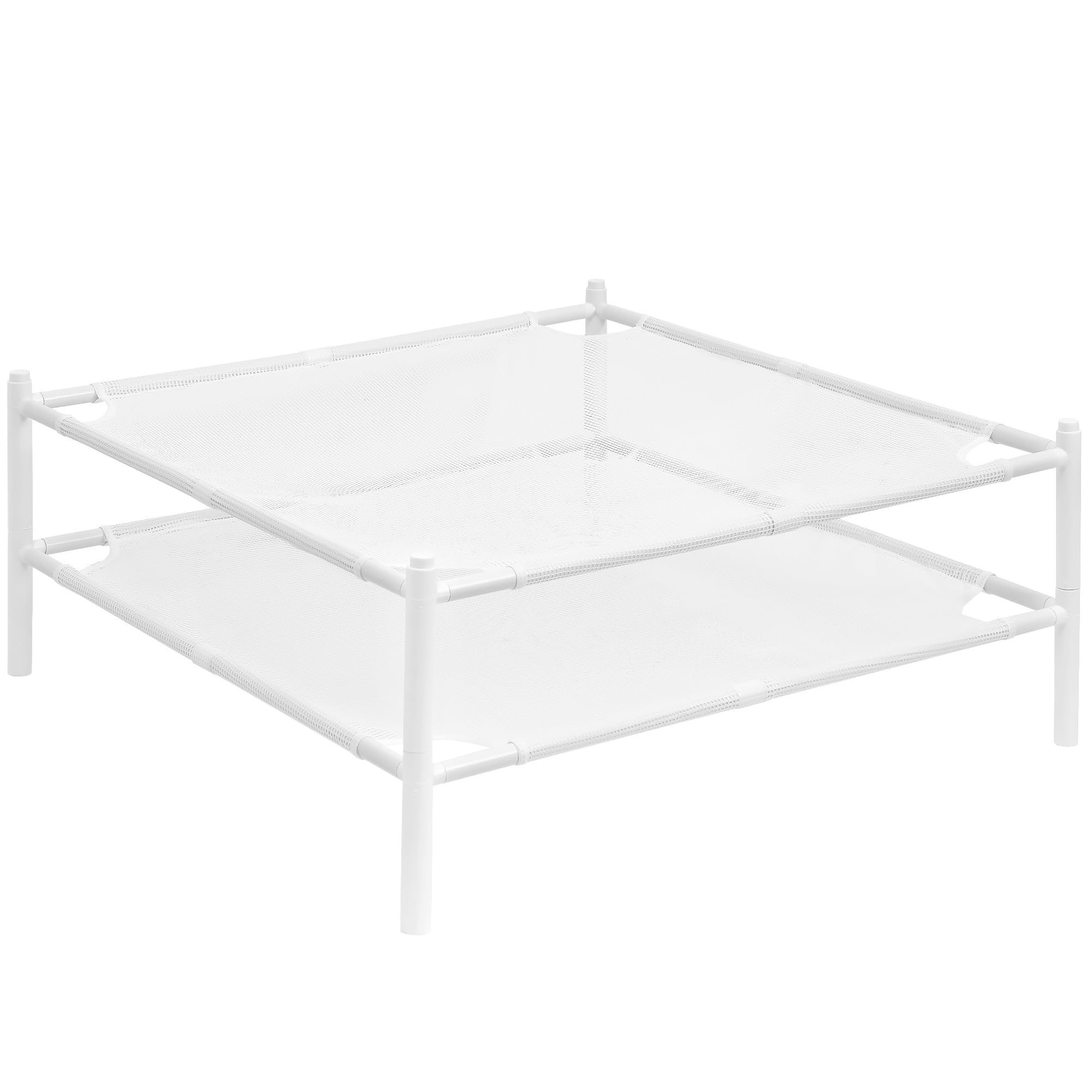 STORAGE MANIAC front view of two stacked drying racks showing space saving
