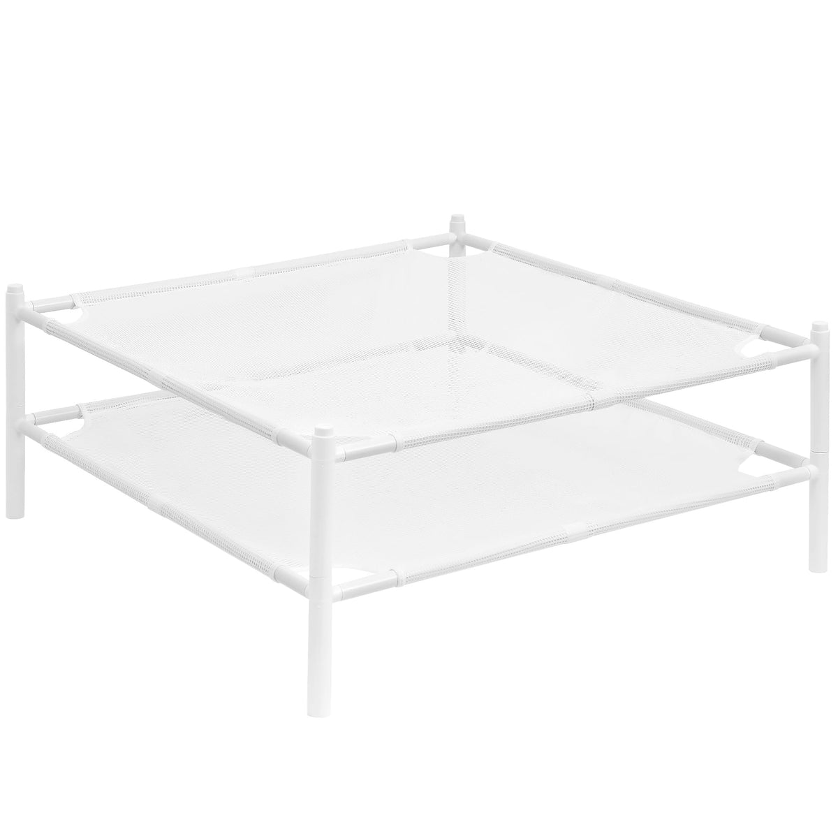 STORAGE MANIAC front view of two stacked drying racks showing space saving