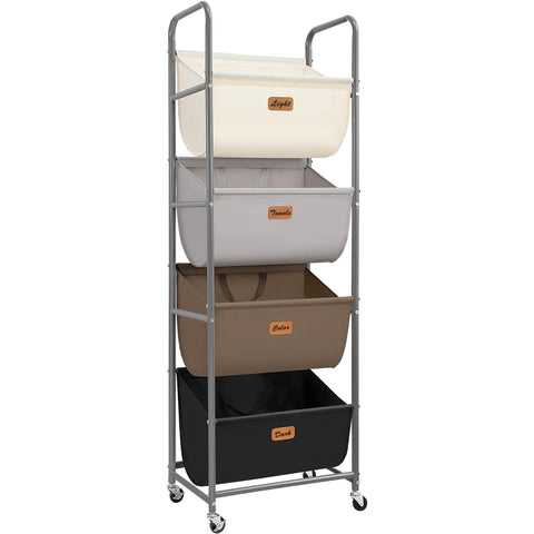STORAGE MANIAC front view showing vertical 4-section design and neat organization benefit