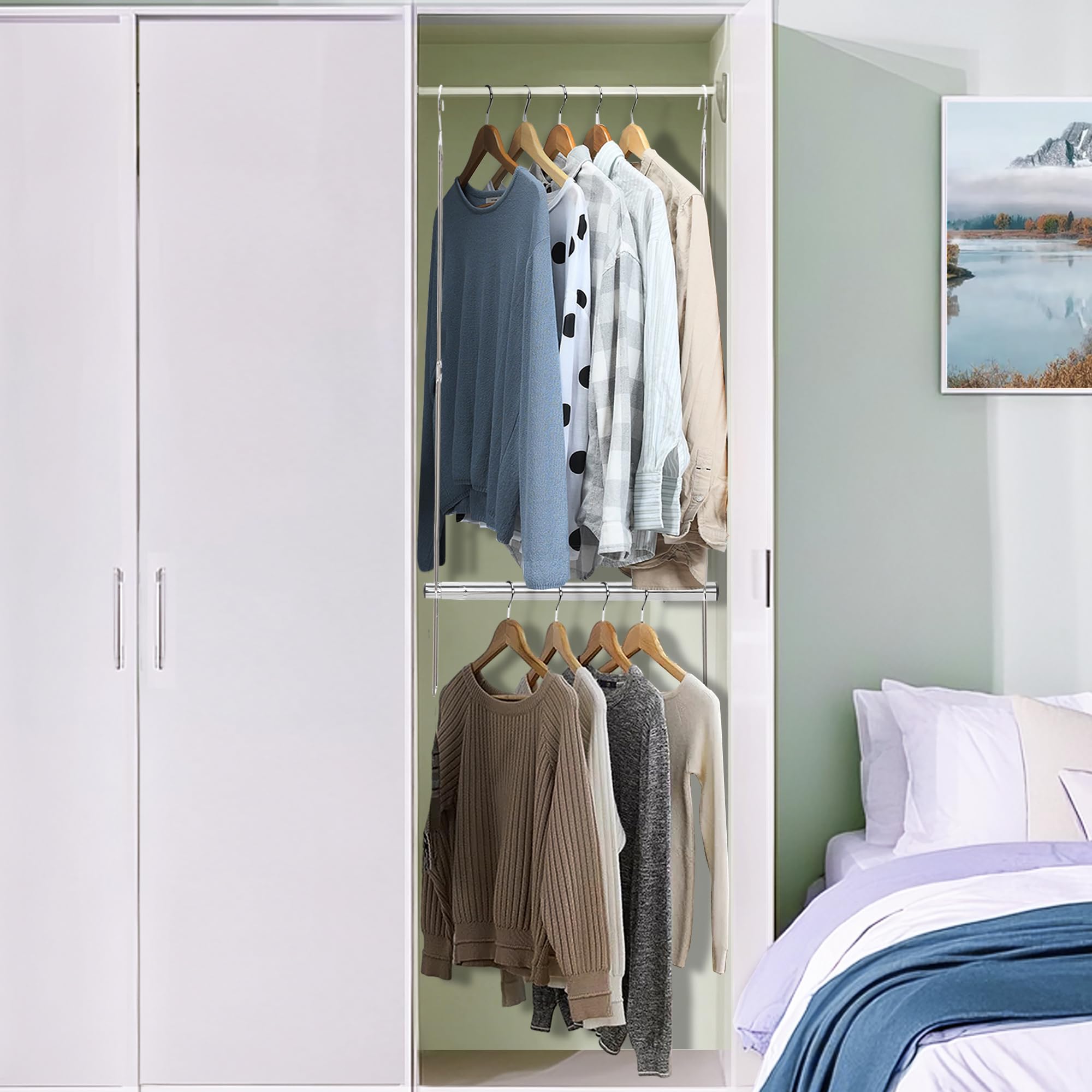 STORAGE MANIAC hanging kids clothes for easy kid accessibility