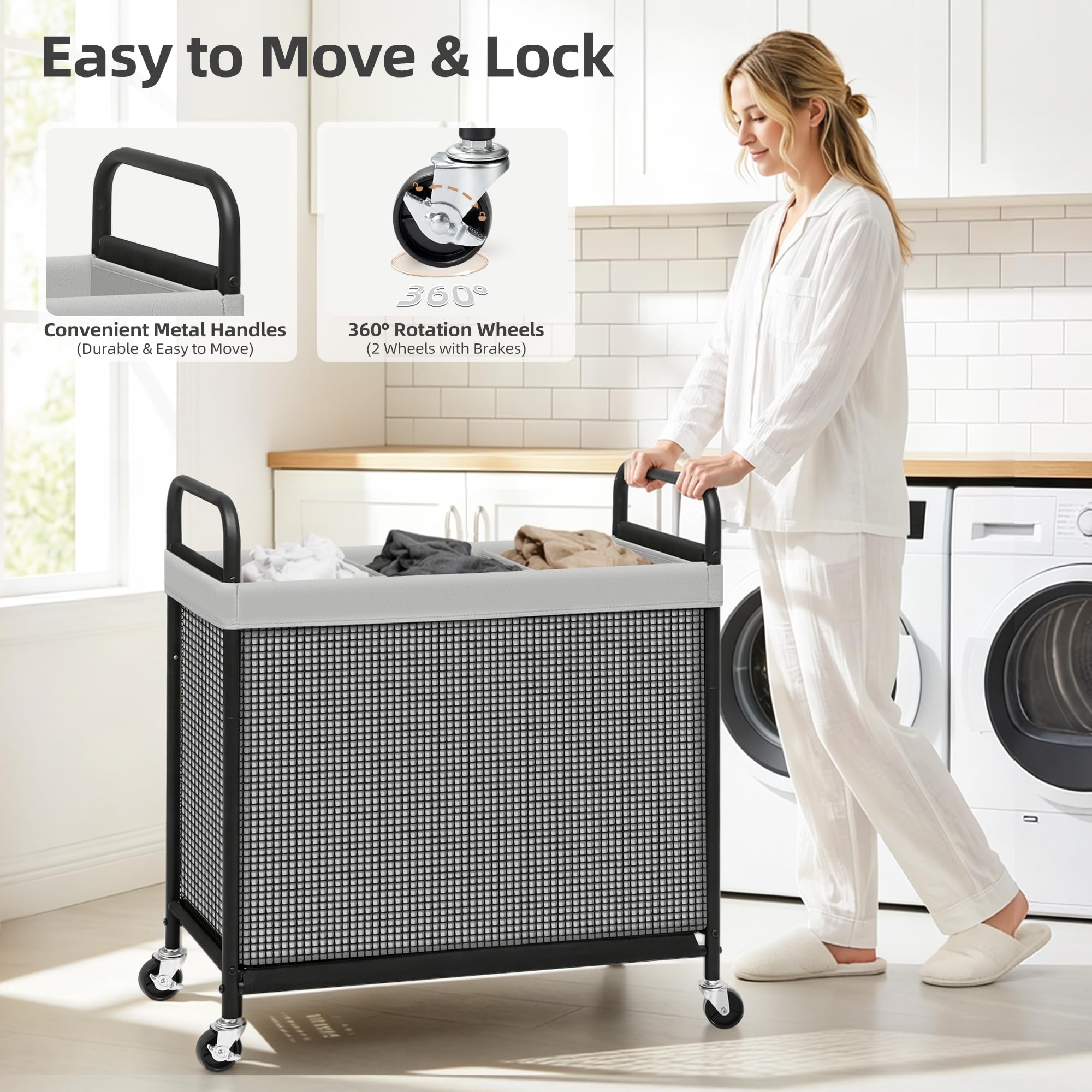 STORAGE MANIAC in bedroom lifestyle scene showing tidy space-saving benefit