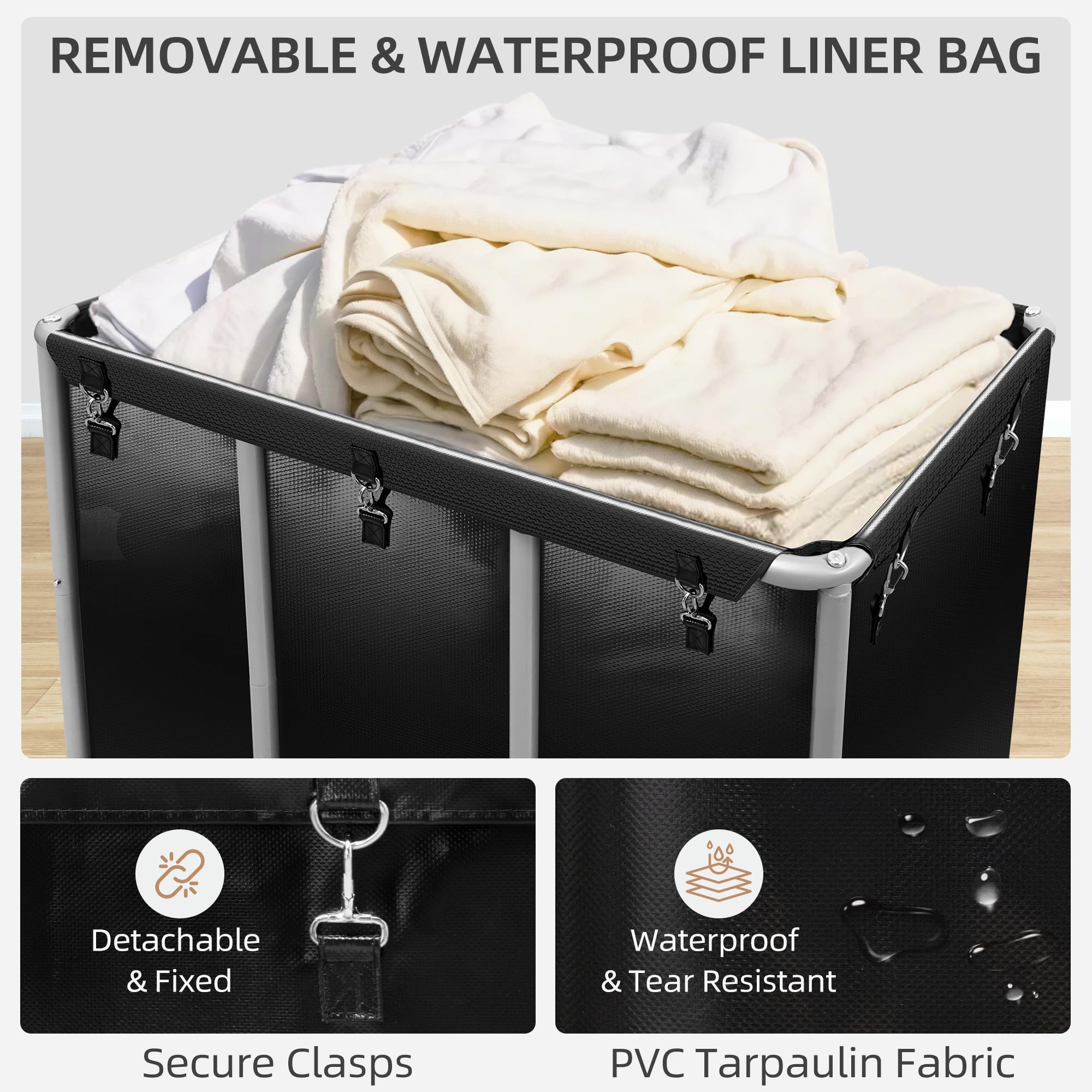 STORAGE MANIAC empty cart side profile illustrating compact footprint and storage advantage