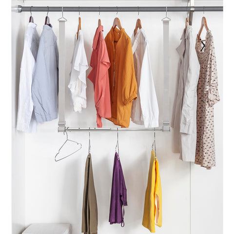 STORAGE MANIAC lifestyle bedroom scene highlighting tidy storage