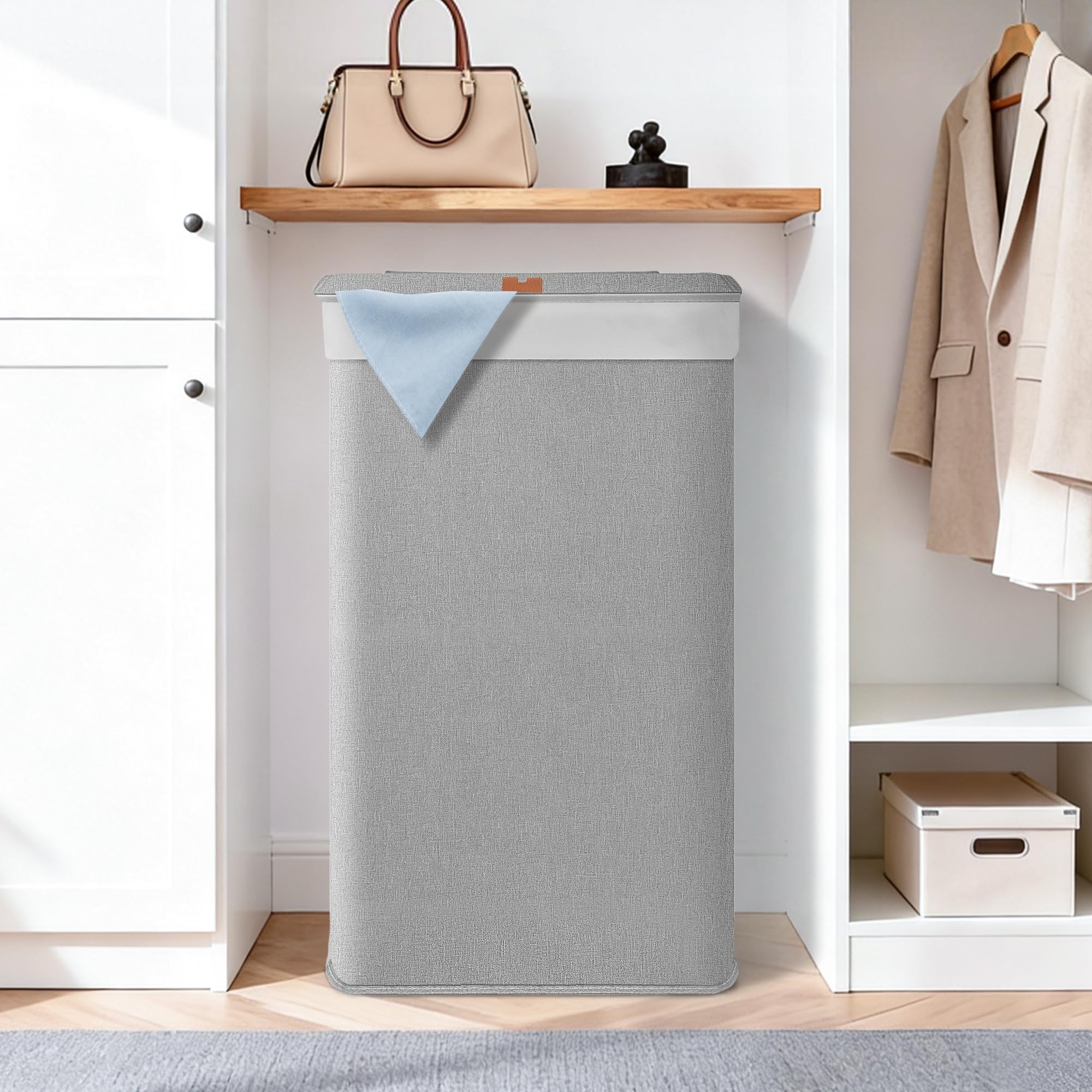 STORAGE MANIAC in dorm room lifestyle scene keeping space tidy and organized
