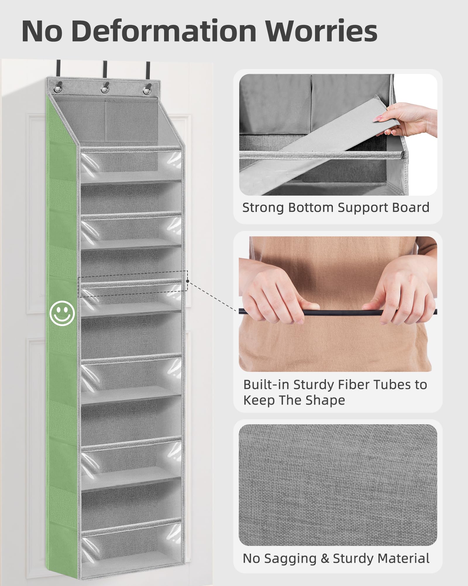 STORAGE MANIAC mesh pocket detail holding small accessories for easy access