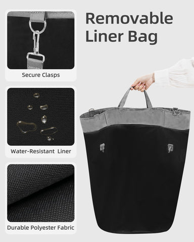 STORAGE MANIAC oxford liner close-up showing waterproof interior benefit