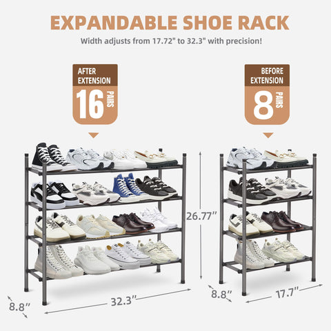 STORAGE MANIAC side profile expanded to demonstrate adjustable width advantage