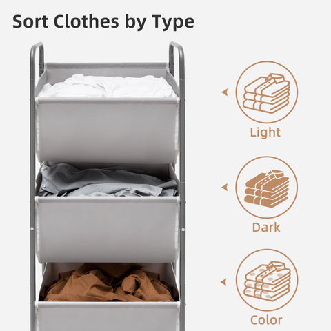 STORAGE MANIAC side profile in closet demonstrating narrow-space fit and space-saving benefit