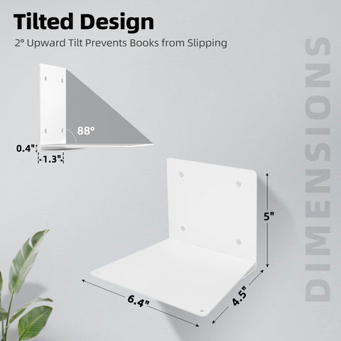 STORAGE MANIAC side profile of shelf illustrating low-profile bracket and space-saving benefit