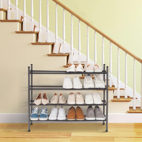 STORAGE MANIAC with shoes for scale illustrating capacity for multiple pairs