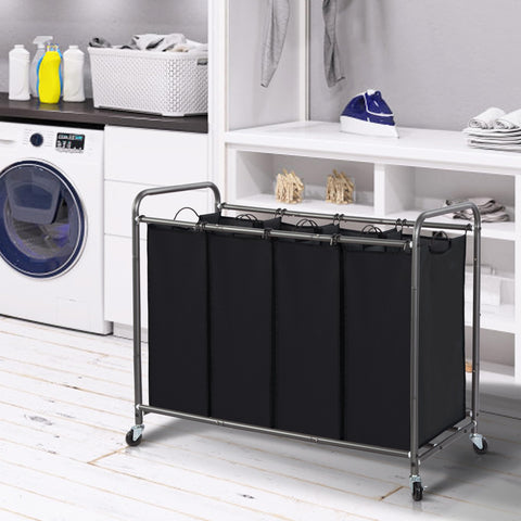 STORAGE MANIAC top view with sorted clothes illustrating efficient organization