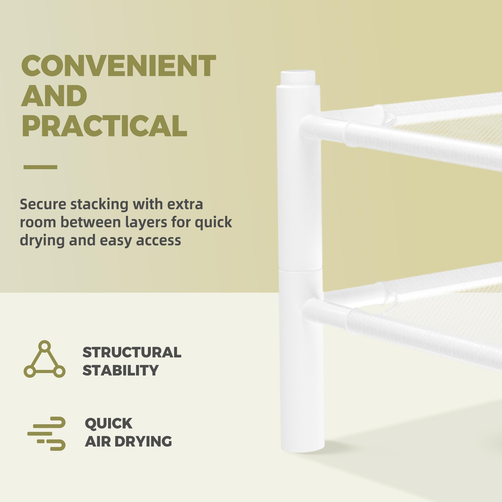 STORAGEIDEAS single tier with sweater showing shape-preserving support