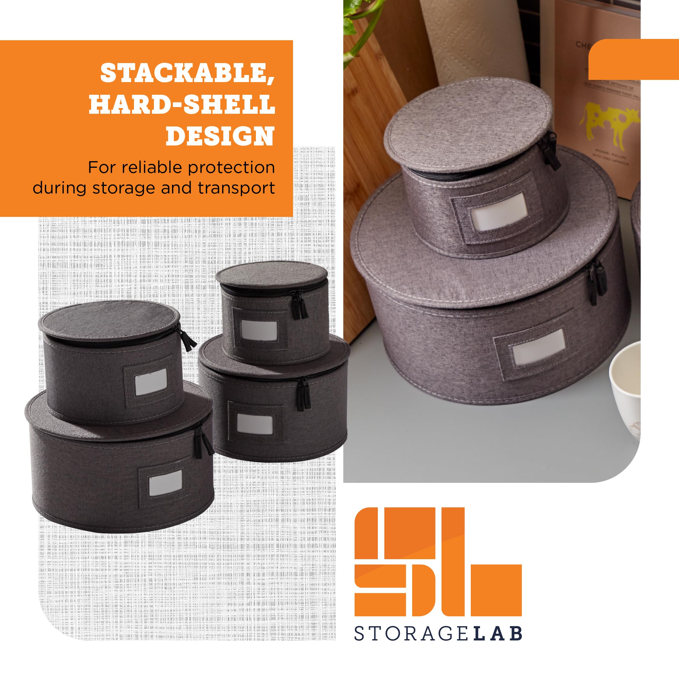 storageLAB dual-zipper and textured handle detail for secure carrying and grip