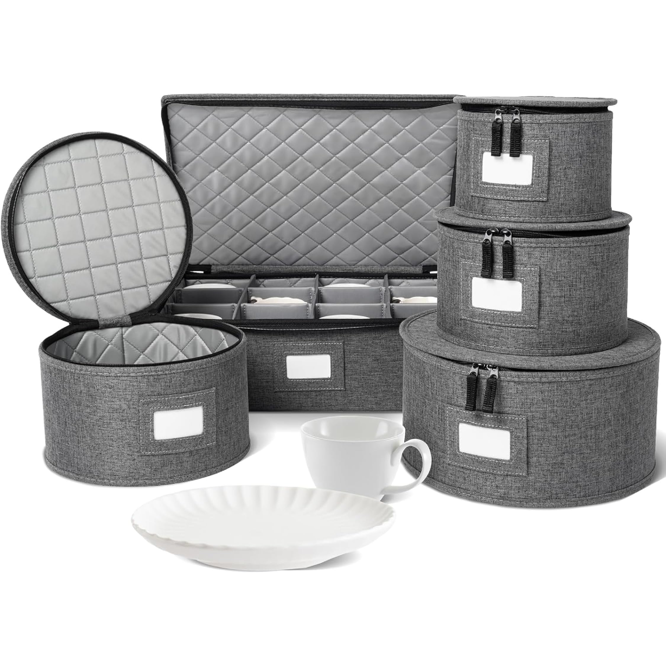 storageLAB front packaging in gray woven linen showing neat storage benefits