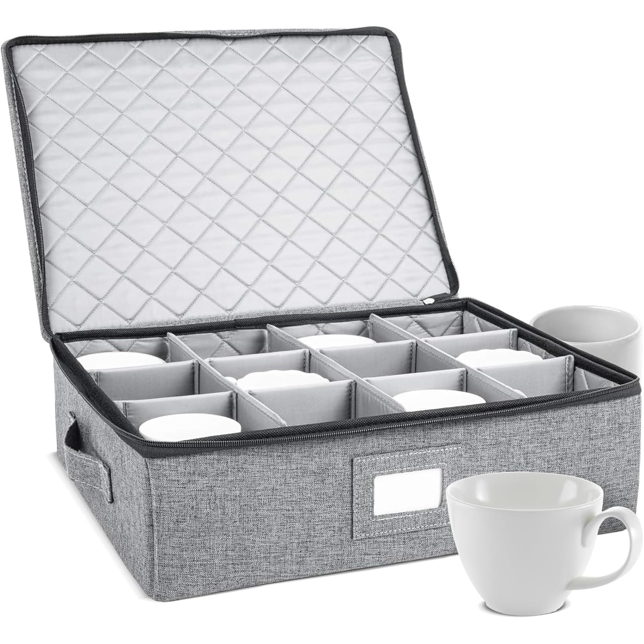 storageLAB front view gray case showing protective hard shell and compact design benefit