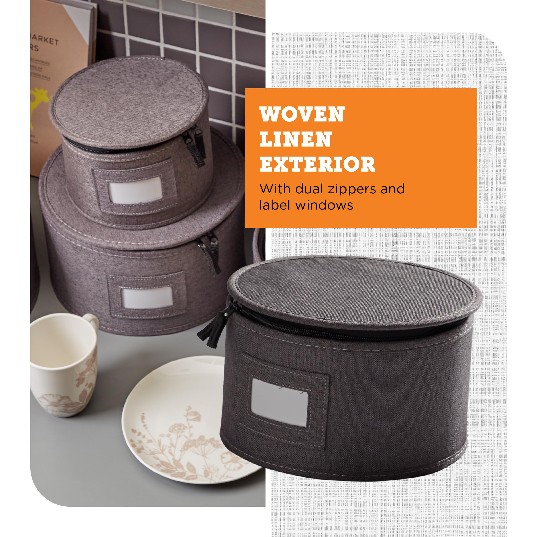 storageLAB interior padding with plates arranged to highlight cushioned protection
