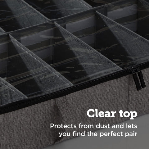 storageLAB packed with shoes and blankets displaying high capacity and neat storage
