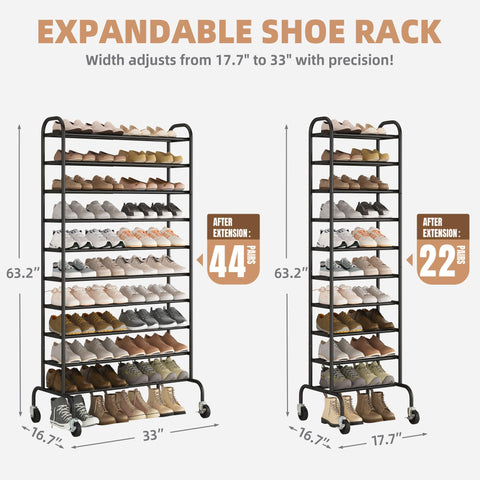 STORAGE MANIAC side profile demonstrates expandable width for tailored fit and space-saving