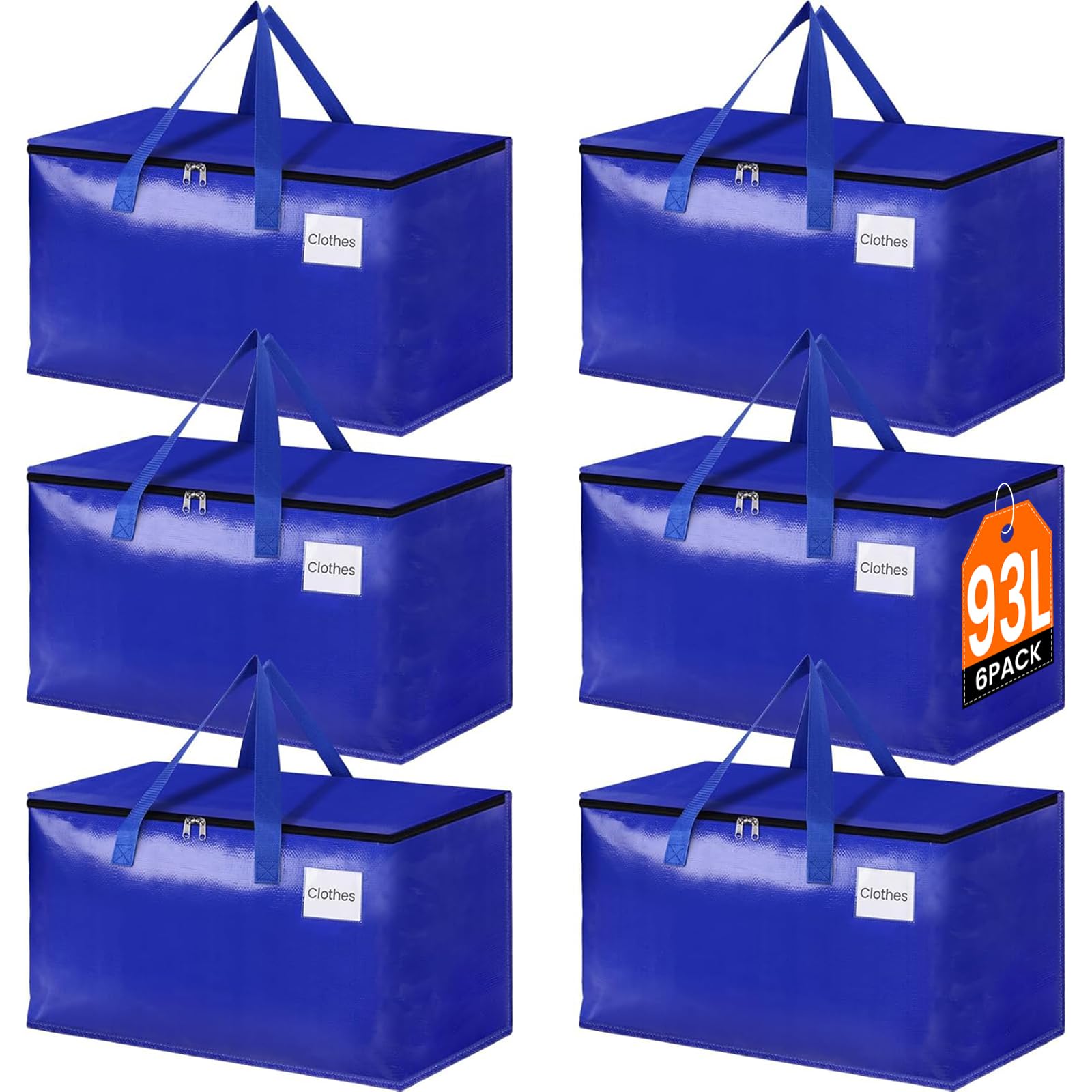 StorageRight front view blue bag showing full capacity and sturdy shape