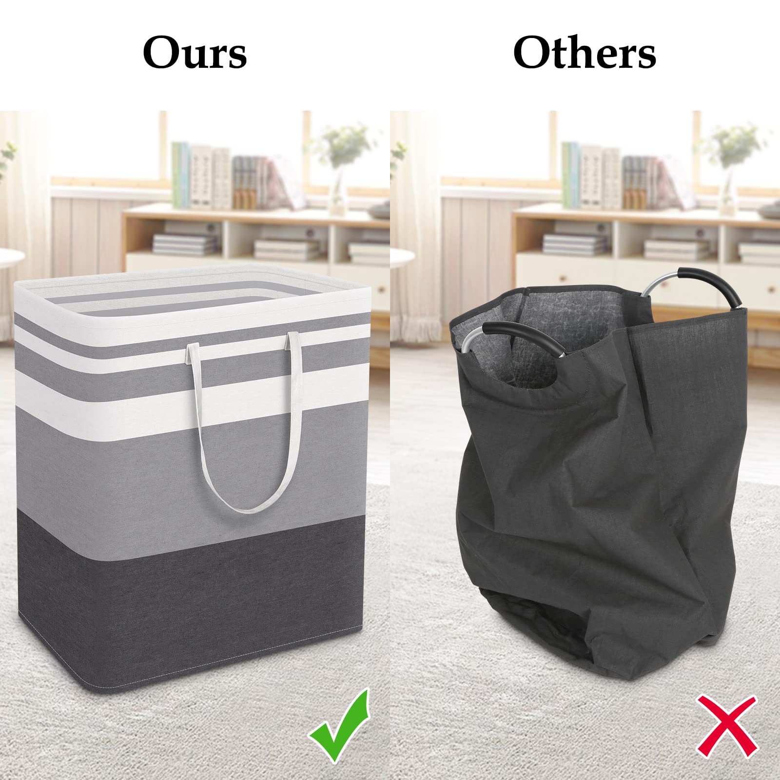 StorageRight in use in laundry room carrying a full load with easy portability