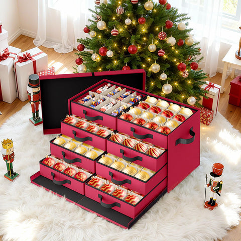 StorageRight in holiday scene illustrating tidy decoration storage and convenience