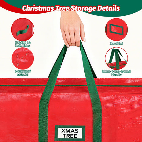 StorageRight ornament box open with red base board for added impact protection