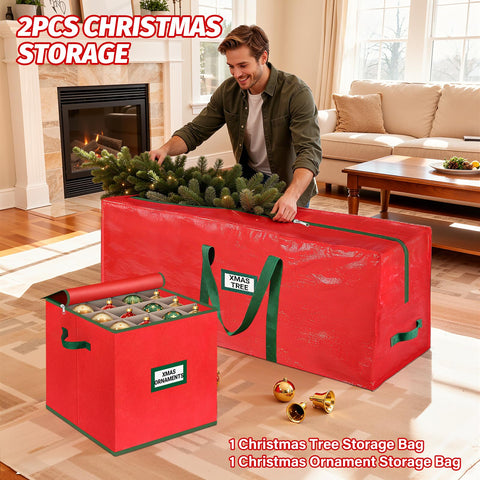 StorageRight ornament compartments with dividers protecting fragile baubles