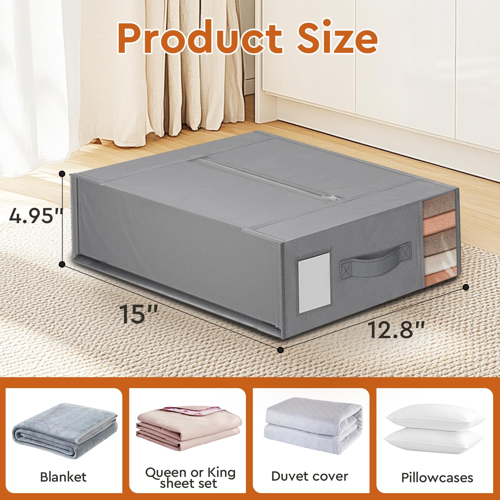 StorageTastic clear window and removable label for quick identification benefit