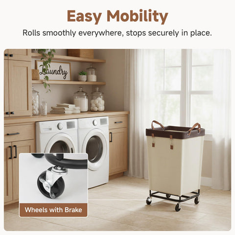 StorageWorks basket filled with towels demonstrating high 160L holding capacity benefit