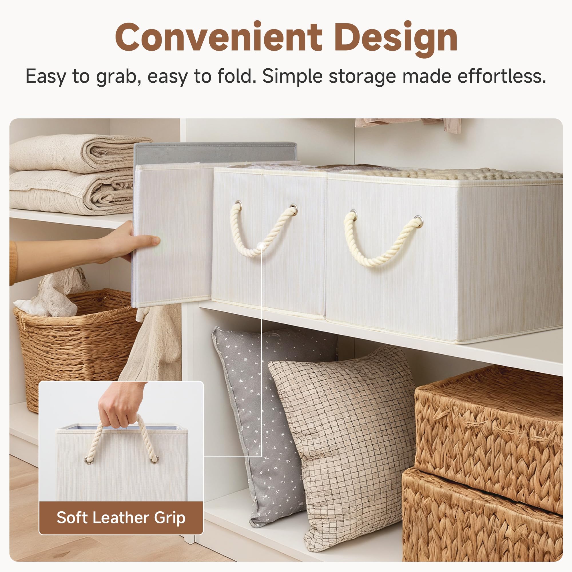 StorageWorks filled with towels showing easy linen storage and accessibility