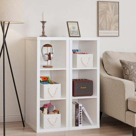 StorageWorks styled bin on shelf demonstrating tidy storage and space-saving benefit