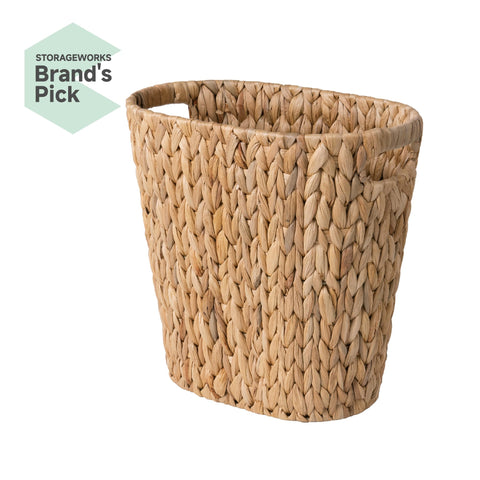 StorageWorks close-up of water hyacinth weave highlighting natural texture